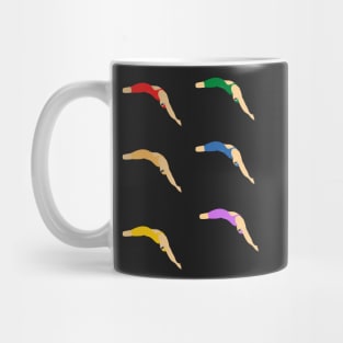 Rainbow Diving Sticker Pack Mug